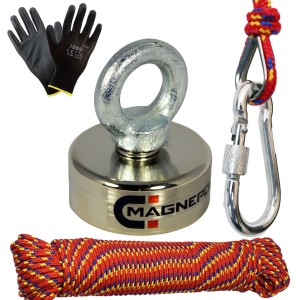 MAGNES NEODYMOWY z uchem 85kg UM42 + LINA 20m