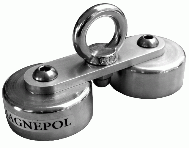 Uchwyt magnetyczny z uchem do linki