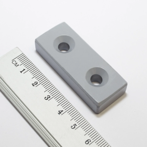 MPŁ 50x20x10 z otworami "N" - magnes neodymowy