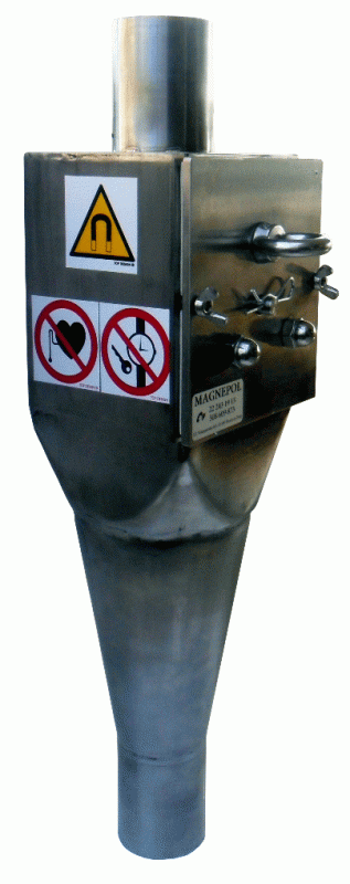Separator magnetyczny szufladowy - pozycja pracy.